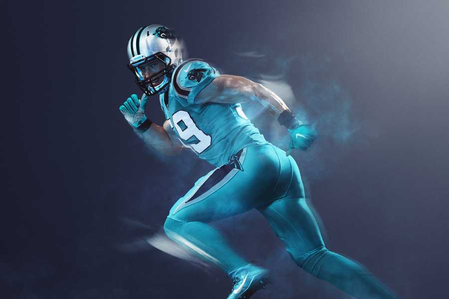 NFL unveils Panthers color rush uniforms