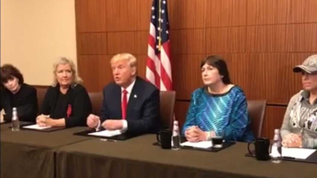 Ahead Of Debate Donald Trump Appears With Bill Clintons Accusers