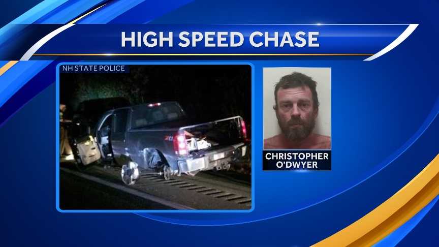 Man in stolen truck leads troopers on high-speed chase, police say