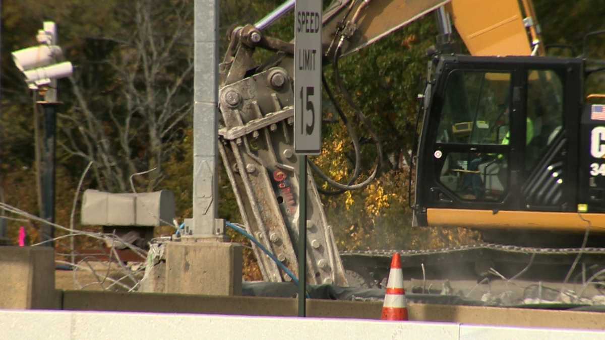 See photos of Mass Pike toll booths being destroyed