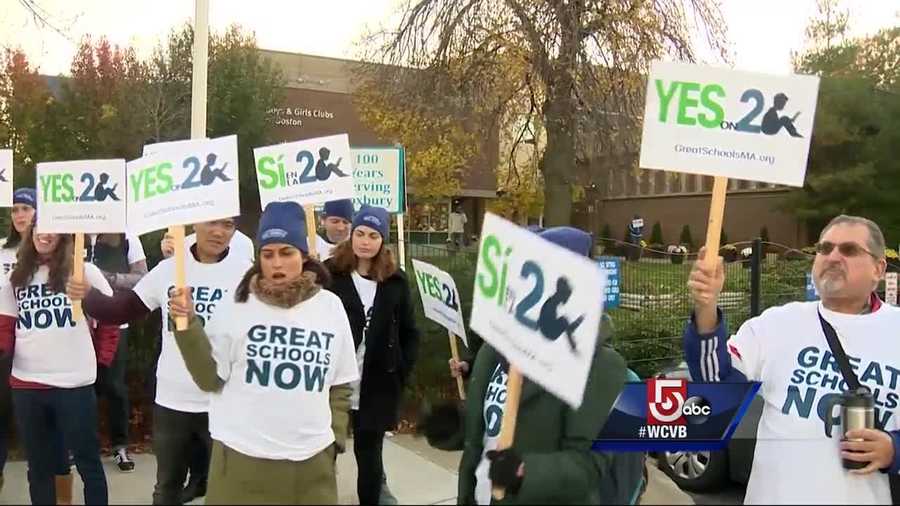 Opponents and supporters on the expansion of charter schools campaigned one day before the state decides on the measure.