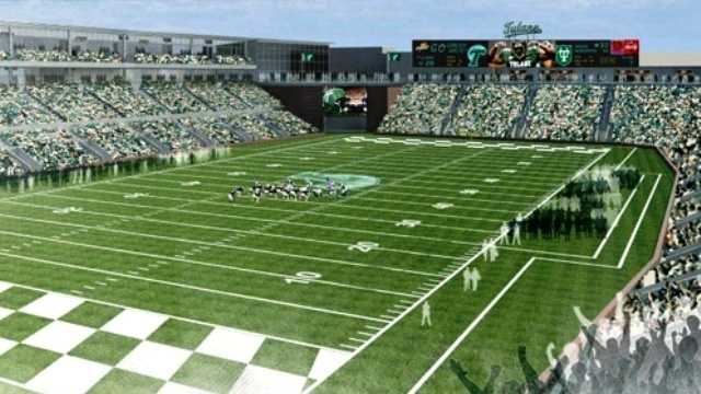 Tulane University's football program will soon compete in an on-campus stadium now under development.