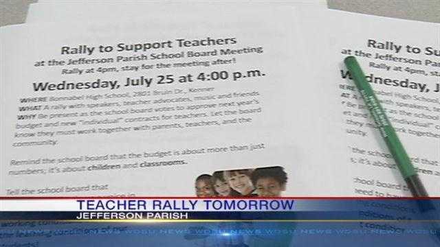 Jefferson Parish teachers still do not have a contract with about two weeks to go from the start of school.