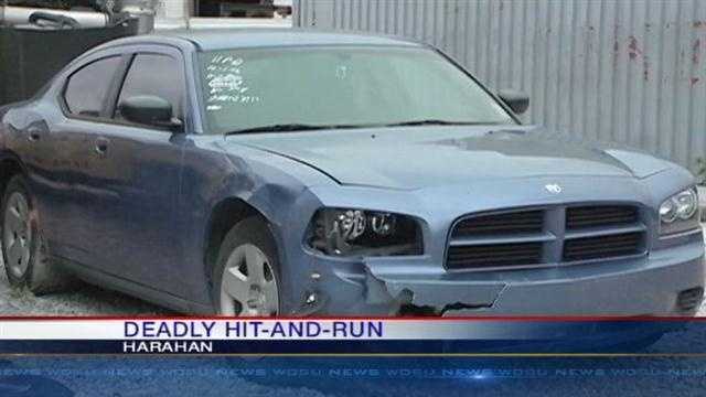 An elderly Harahan woman was killed in hit-and-run, the suspect is under arrest.