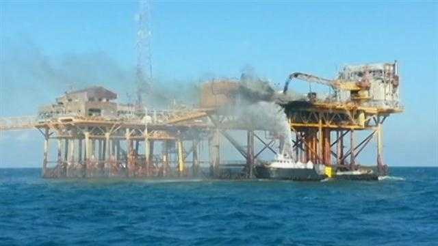 Fire Out At Gulf Oil Platform