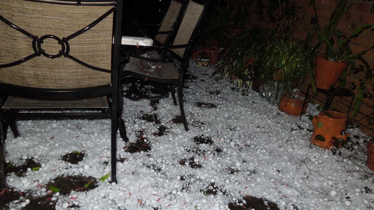 Hail Storm Rips Through Southeast Louisiana