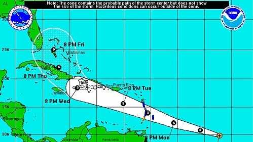 Tropical Storm Chantal forms in Atlantic