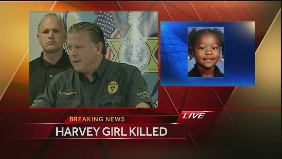 The Jefferson Parish Sheriff's Office says one person is arrested and one person is sought in the death of a girl who was reported missing in Harvey over the weekend.