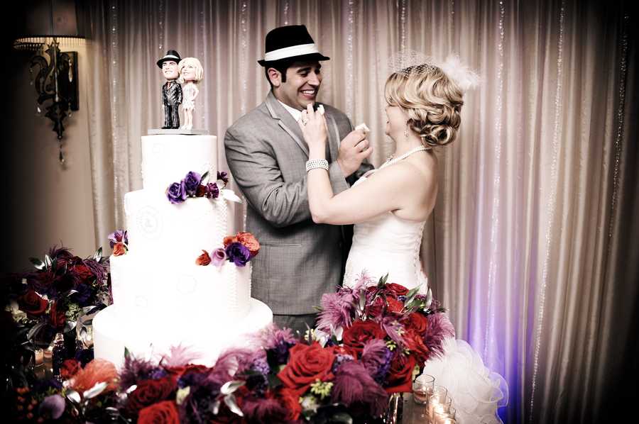 WDSU's Randi Rousseau ties the knot 1920's style
