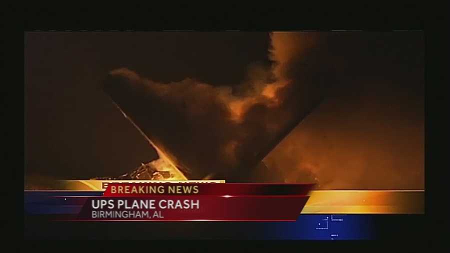 A UPS plane crashed Wednesday morning as it prepared to land at an airport in Birmingham, Alabama.