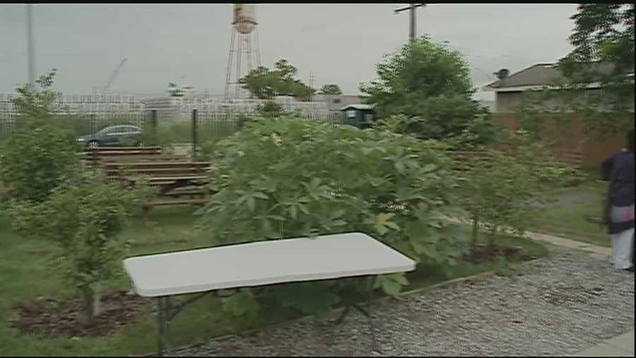 The community is pushing for neighbors to grow their own food since there is no grocery store in the area.