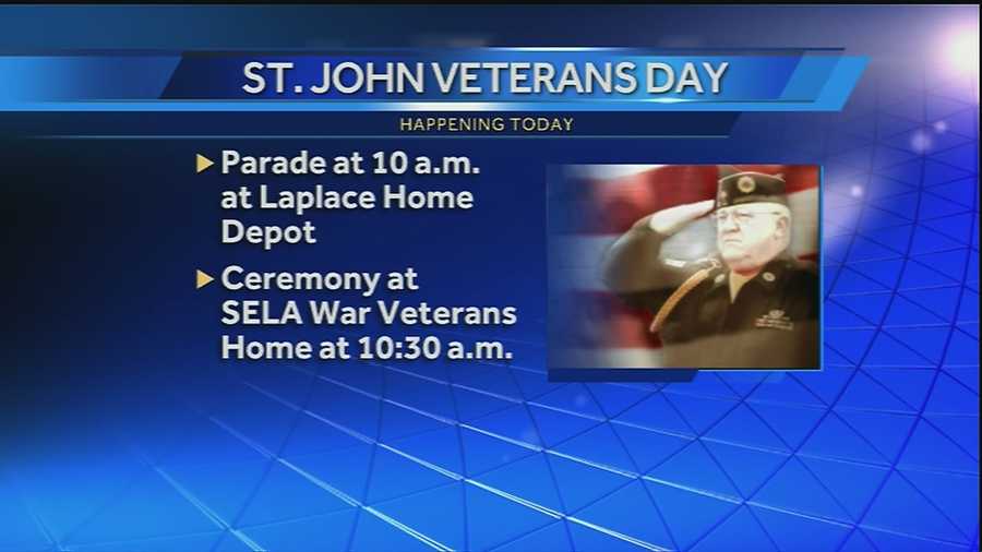 In addition to honoring our local veterans with a Saints win at last night's "salute to service" game...there are several local events today to honor the brave men and women who have served our country.