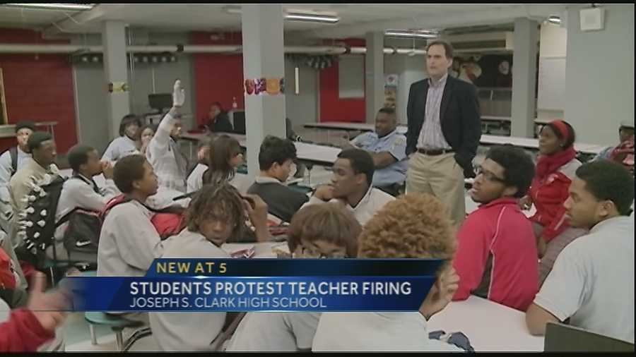 Students at Joseph S. Clark protest the firing of a beloved teacher