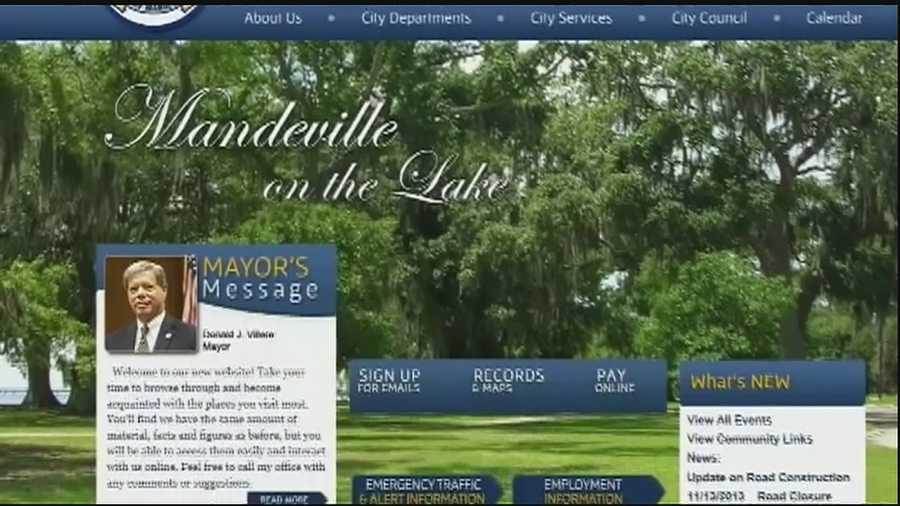 When the city of Mandeville revamped its website, a link to the state ethics commission disappeared from the front page.