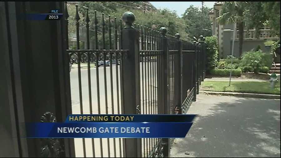 Tuesday a boulevard battle brewing uptown heads to a city committee for consideration. It focuses on a gate that has been in place since 2006 and blocks access to Newcomb Boulevard at Freret Street.