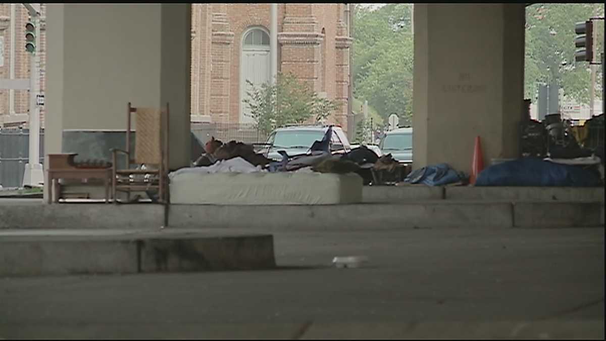 Man living with homeless people under bridge exposes growing problem