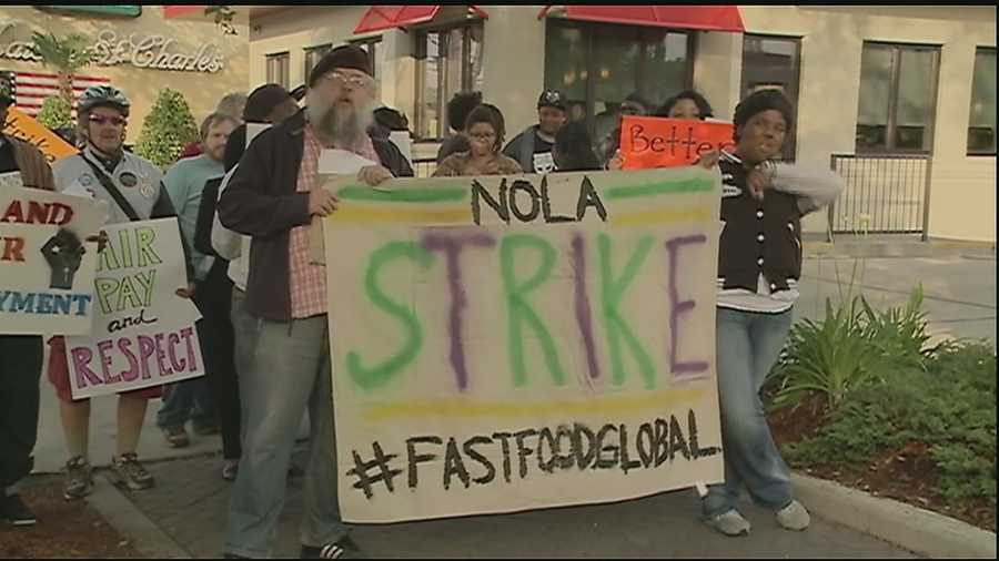 Fast-food workers launched a strike of what they are calling global proportions. Workers across the country rally to increase the minimum wage.