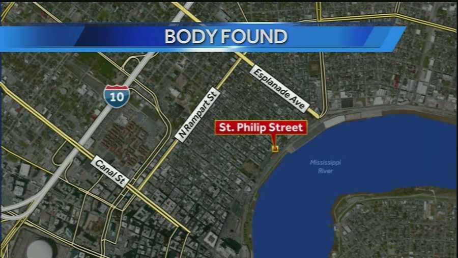 New Orleans police said a body was found in the Mississippi River on Friday afternoon.