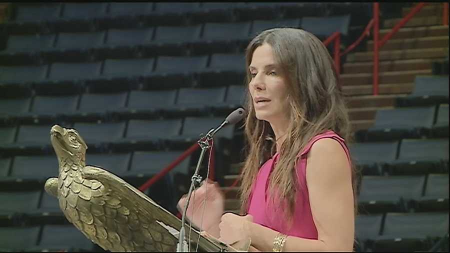 Virtually no one in the UNO Arena had any idea that Bullock, an Academy Award-winning actress, would be on hand to speak to graduating seniors. Her advice: Seek the joy.