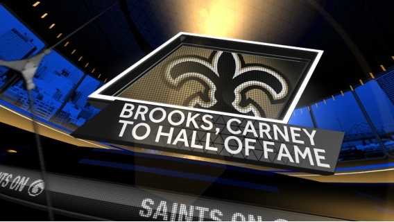 Aaron Brooks and John Carney inducted into the New Orleans Saints