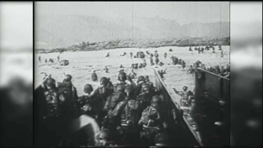 Footage from D-Day 