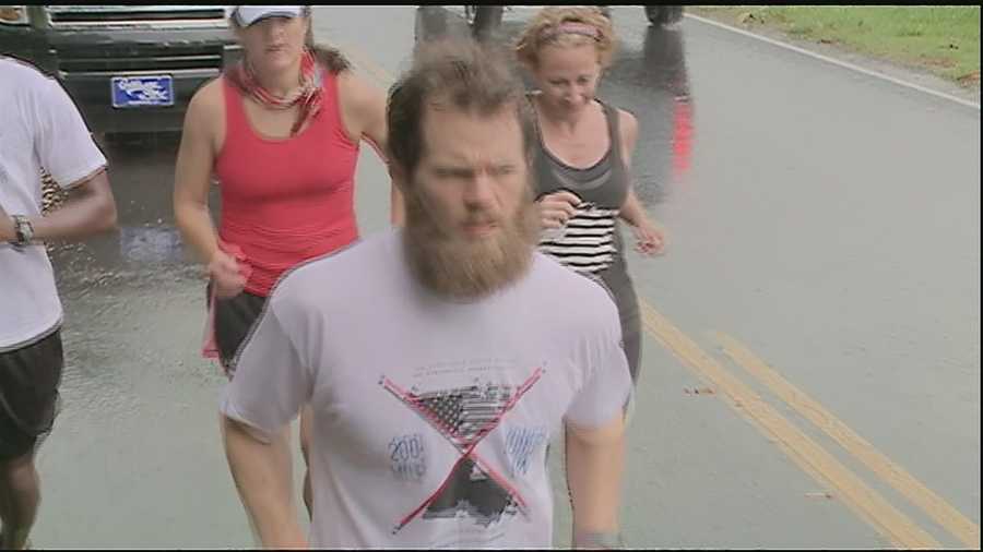 A Hammond man is going the distance running 200 miles in three days to support the troops. He started the long-distance run Thursday morning in Plaquemines Parish.