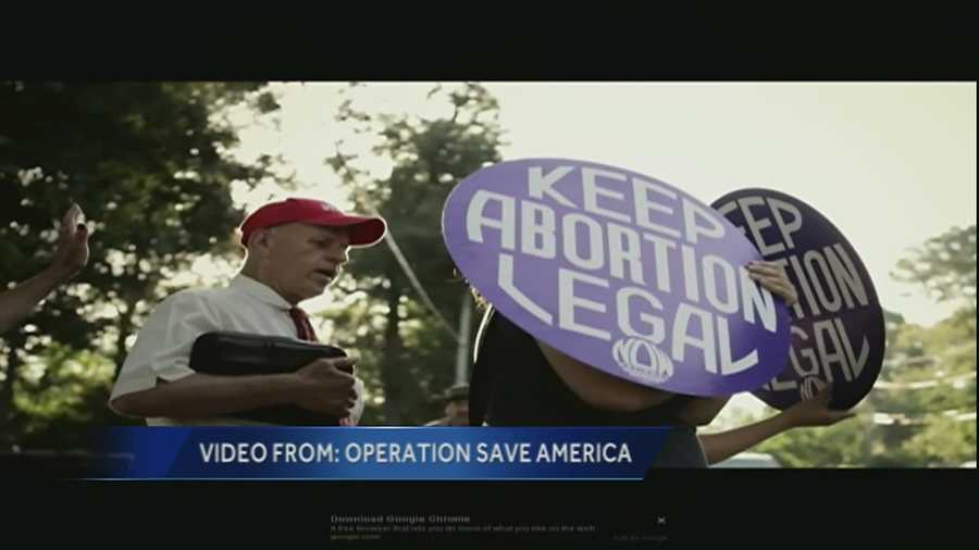 A Texas-based group is planning 9 days of protest against abortions.