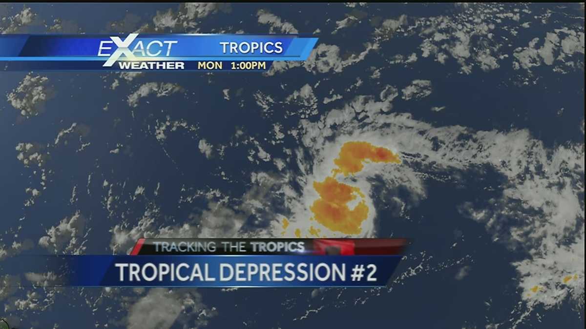 Tropical Depression Two forms in Atlantic