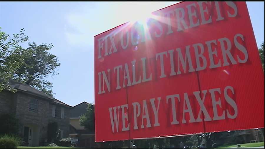 Lakeview and Bocage residents have complained about their road conditions and now the Tall Timbers neighborhood is joing the fight for repairs.
