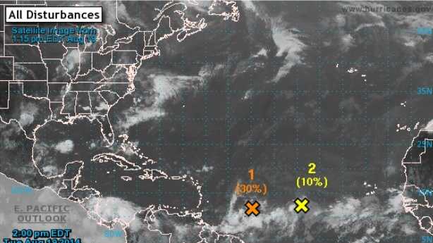 NHC monitoring 2 systems in Atlantic with chance for tropical cyclone ...