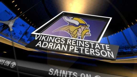 Adrian Peterson reinstated by Vikings