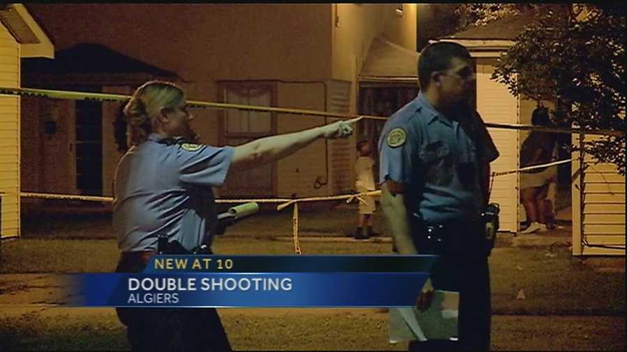 New Orleans police are investigating a double shooting Friday night in Algiers.