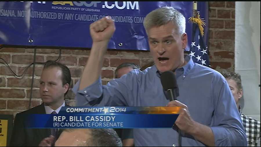 Several names came together in Baton Rouge Monday to back Cassidy in his runoff election.