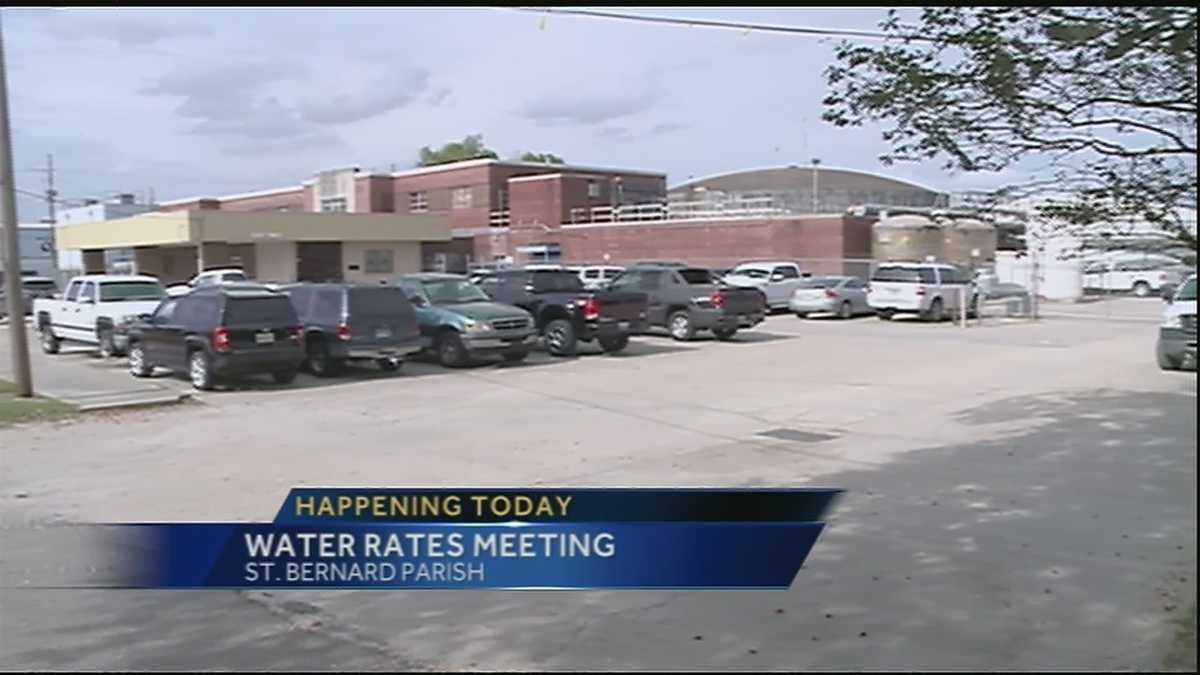 St. Bernard Parish Sewer and Water Committee will meet to discuss possible rate increases