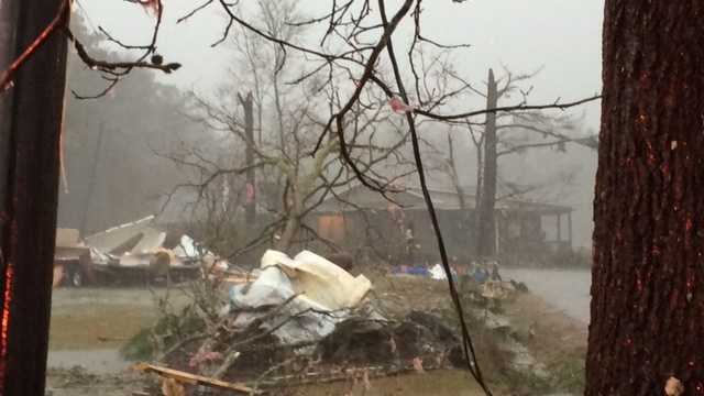 Images: Damage reported after tornado, severe weather rip through Louisiana