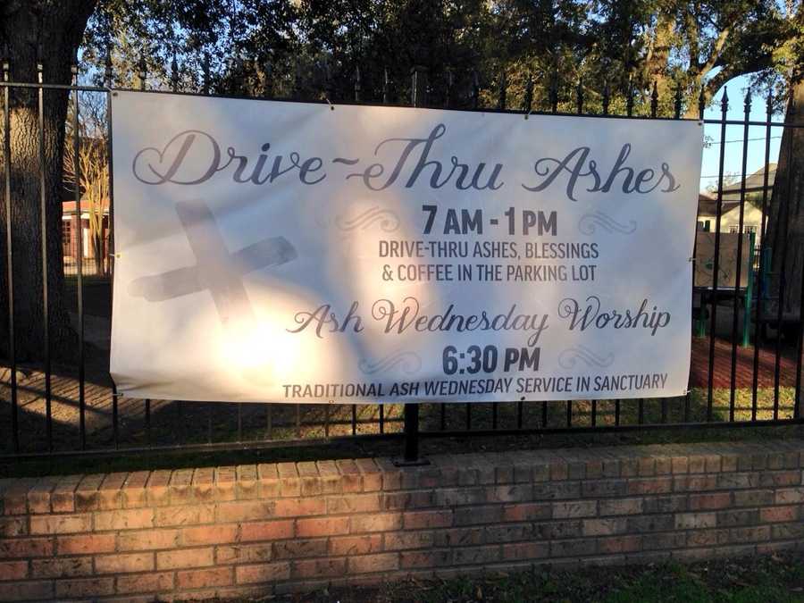 Metairie church offers drive thru ashes