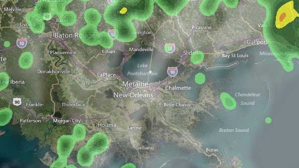 Hour-by-hour RADAR: Tuesday storms push through southeast Louisiana, Mississippi