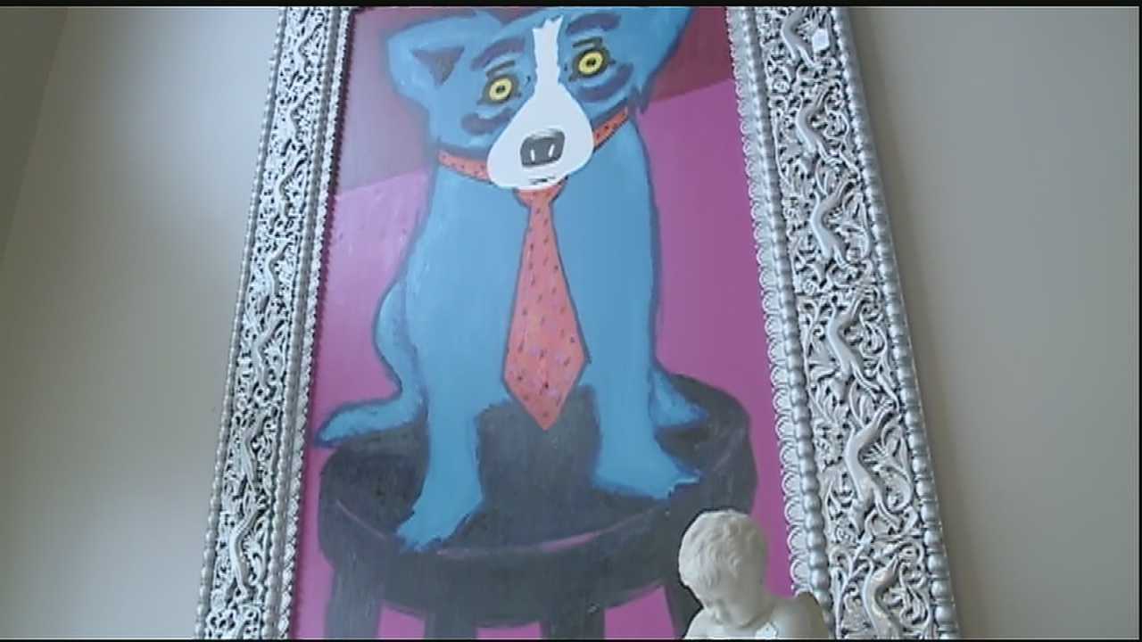 Most expensive blue dog clearance painting