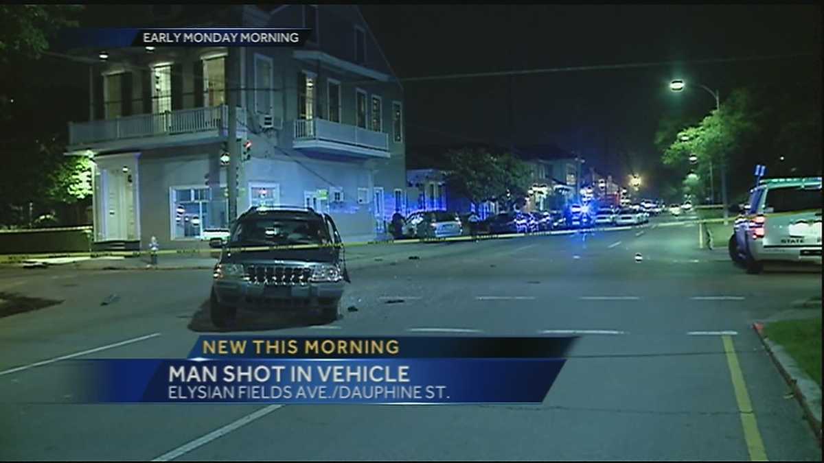 Man crashes into Marigny building after being shot, witnesses say