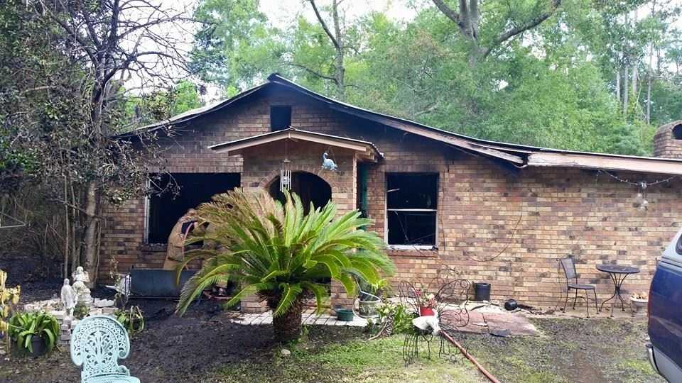 Images Crews rescue dog from house fire in
