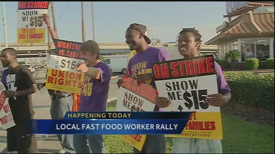 Local fast food workers will gather outside McDonald’s in central city on Friday morning. It’s a demonstration fighting for fair pay or a livable wage for cooks and cashiers at area fast food restaurants.