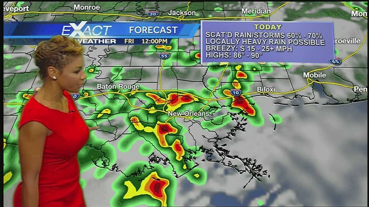 June 12 Exact Weather forecast Gusty, heavy downpours possible
