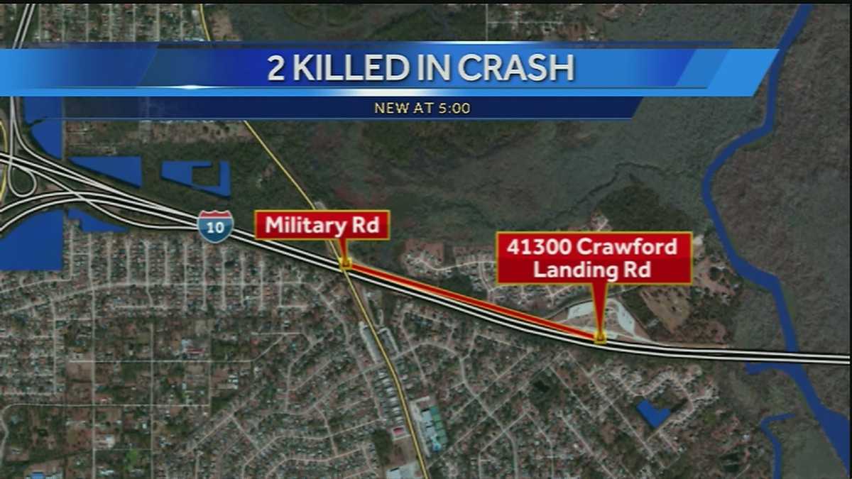 Mandeville couple killed after crash east of Slidell on Interstate 10