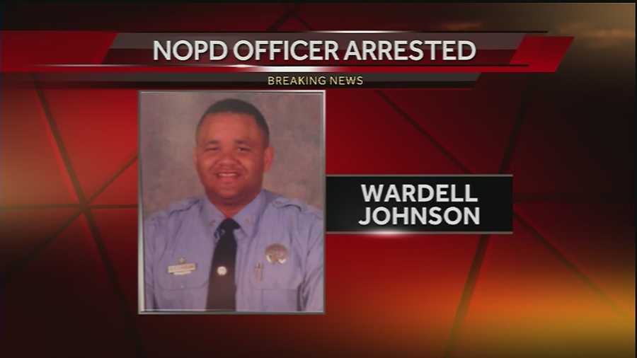 Officer Wardell Johnson was suspended Monday after being accused of withholding evidence in an assault case involving a man who later killed a New Orleans officer, police said.