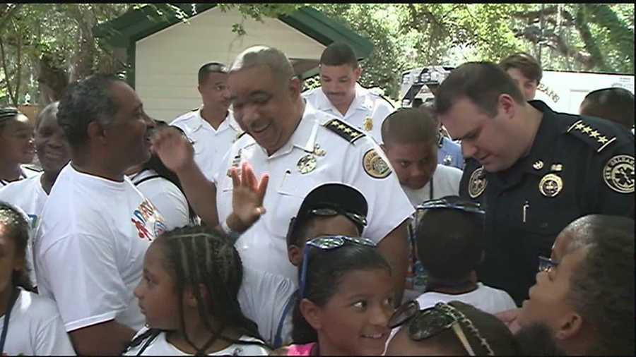 Nearly 3,000 New Orleans NORDC summer camp kids came out to City Park's Storyland for fun and first responders.