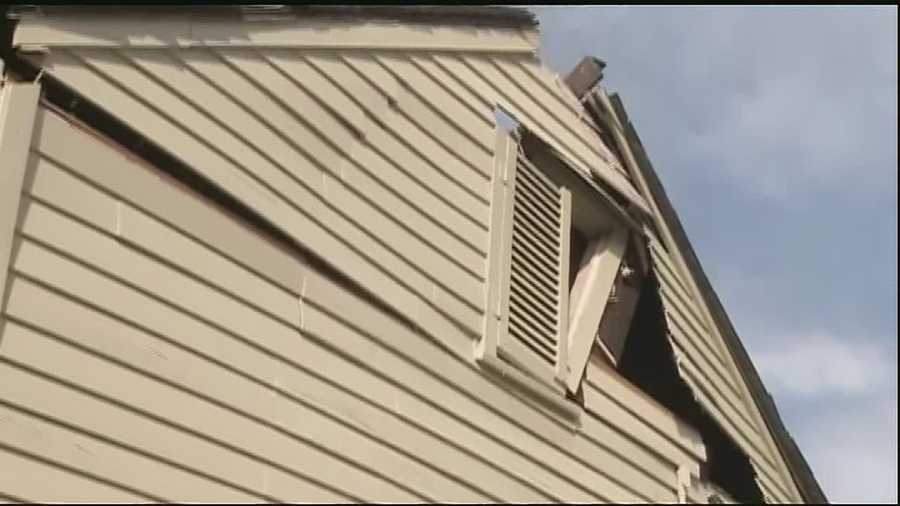 A home in the French Quarter is in danger of collapsing after it suffered a partial roof collapse Wednesday.