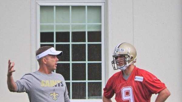 Head coach Sean Payton and quarterback Drew Brees discuss the offense.