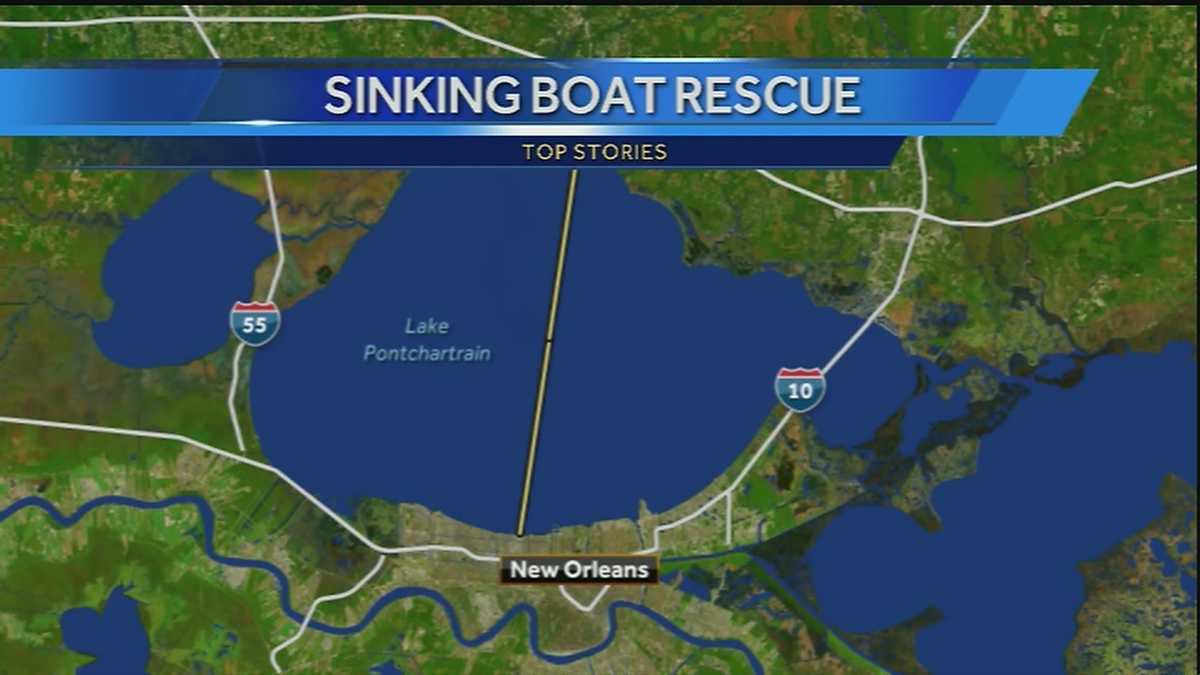35 rescued from sinking houseboat on Lake Pontchartrain