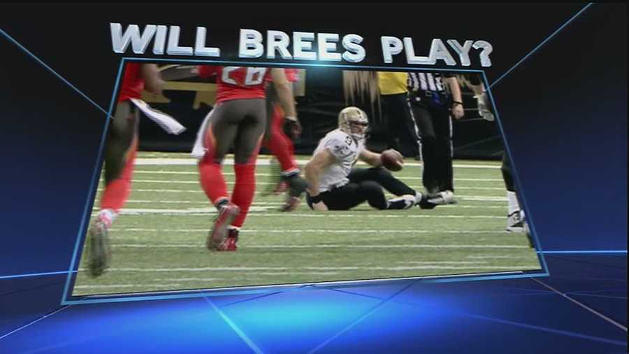 Saints quarterback Drew Brees is nursing a shoulder injury after he was sacked hard in Sunday’s game against the Tampa Bay Buccaneers. On Wednesday, fans are hoping to get an update on the status of his injury and find out if he’ll play on Sunday against the Carolina Panthers in Charlotte.