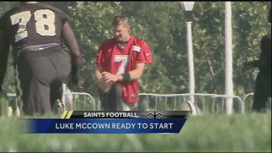 Saints backup quarterback Luke McCown was asked Thursday if he's preparing differently with the possibility of starting Sunday.